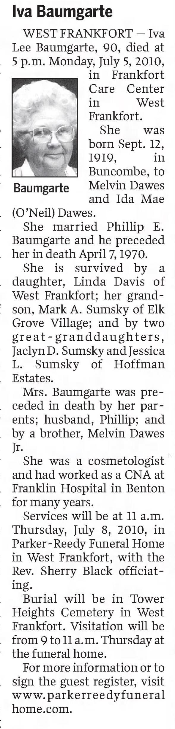 Clipping from Southern Illinoisan